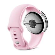 Google Pixel Watch 3 (41mm) - Android Smartwatch with Heart Rate Tracking, Advanced Running from Fitbit, Fitness Insights, 24-Hour Battery - Polished Silver Aluminum Case - Rose Quartz Band - LTE