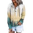 thumbnail image 1 of Loose Hooded Tops Long Sleeve Drawstring Pullover Hoodies for Women Graphic Sweatshirts Comfy Hoodie Cute Tops, 1 of 5