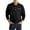 Black, variant on Aueoeo Dress Shirts for Men Slim Fit, Mens Casual Solid Color Lapel Button Down Long Sleeve Pullover Tops Pocket Trendy Blouse