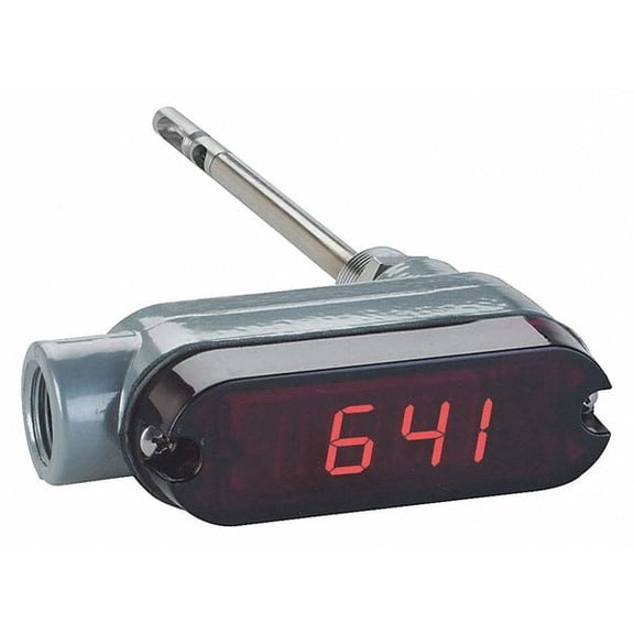 Air velocity transmitter, 6" (152.4 mm) probe length, with LED display.