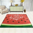 thumbnail image 3 of GZHJMY Watermelon Hello Summer Red Area Rug Living Room Rugs - 5'3" x4 Abstract Large Soft Indoor Washable Rug Low Pile Carpet for Bedroom Dining Room Office Carpet Runner, 3 of 7