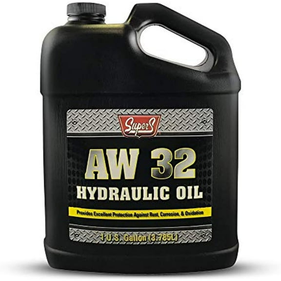 Super S Anti-Wear AW32 Hydraulic Oil for Log & Wood Splitters, Gear & Compressor Oil- Rust & Corrosion Protection- 1 Gallon