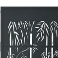 thumbnail image 4 of vidaXL Garden Gate Anthracite 105x155 cm Steel Bamboo Design, 4 of 5