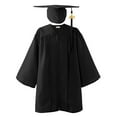 thumbnail image 2 of MKOSPLRT 2-Pack Kids' Graduation Dress 3-12 Years Shiny Full Zip Academic Robe and Cap Set with 2025 Tassel for School Ceremony Performance, 2 of 4