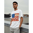 thumbnail image 6 of Men's 100% Cotton Short Sleeve Crewneck Graphic T-Shirt, Soft Breathable Moisture Wicking Casual Basic S-3XL, 6 of 7