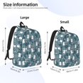 thumbnail image 2 of Rateoe Forest Rabbit Pattern Durable Canvas Backpack for Men & Women – Stylish & Lightweight – Adjustable Straps, Multiple Pockets – Fits 15-17 Inch LaptopsSmall, 2 of 5