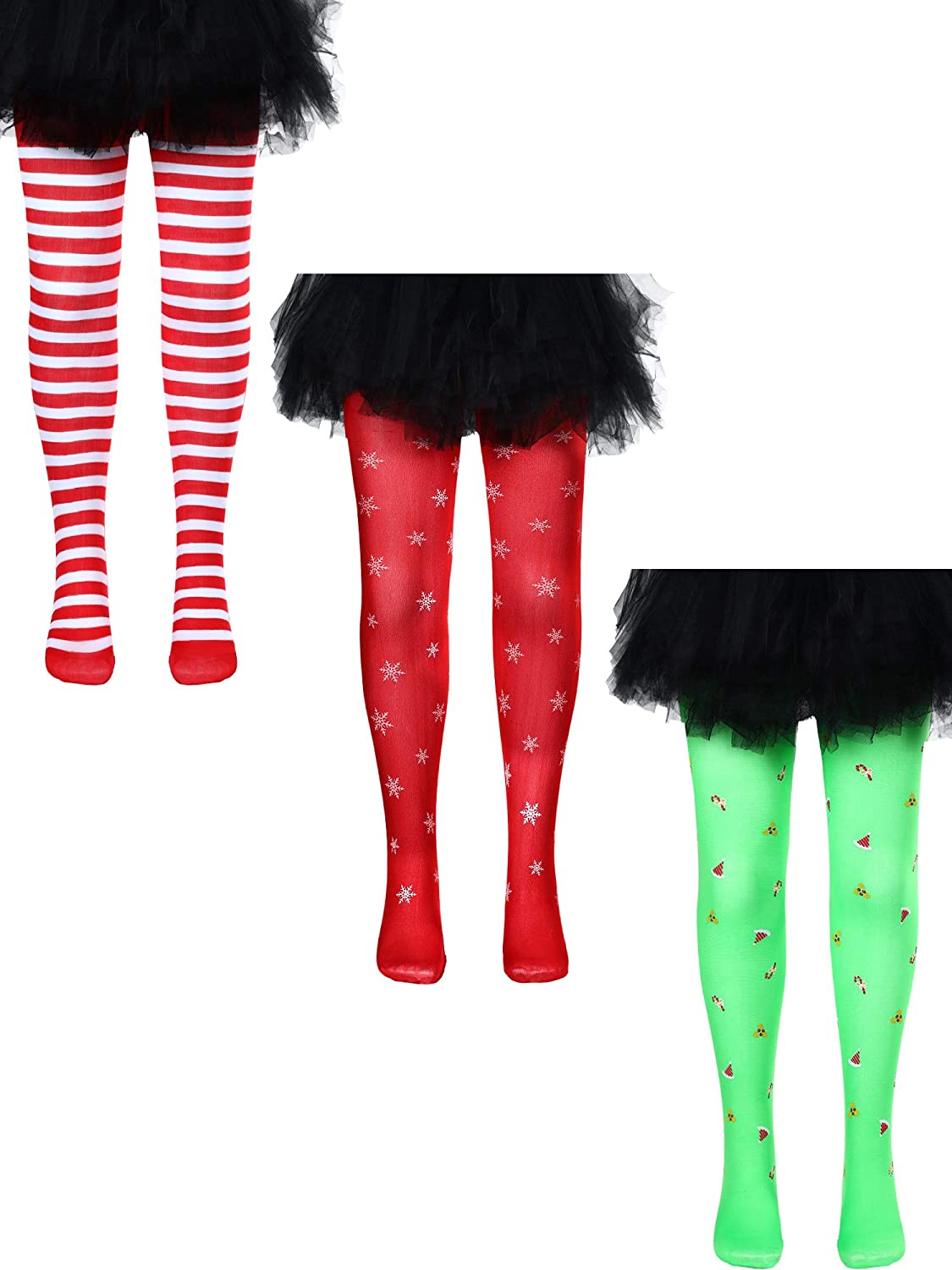 3 Pieces Mid-Rise Leggings Cosplay 