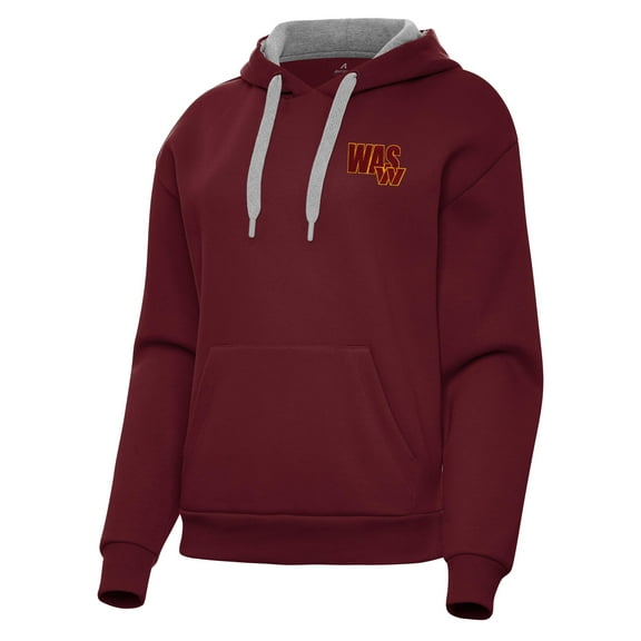 Women's Antigua  Burgundy Washington Commanders Victory Pullover Hoodie