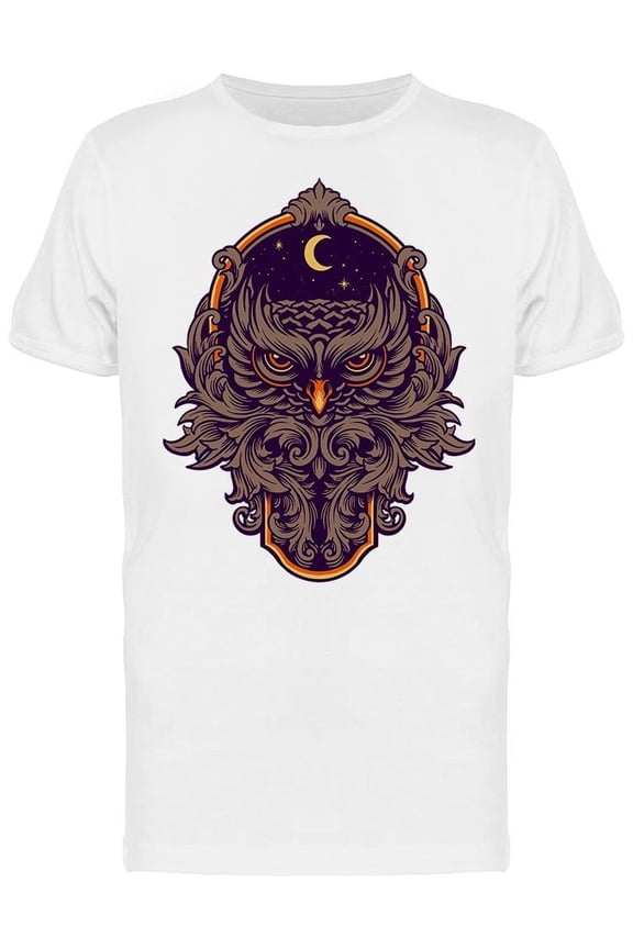 Mighty Owl T-Shirt Men -Image by Shutterstock, Male Small