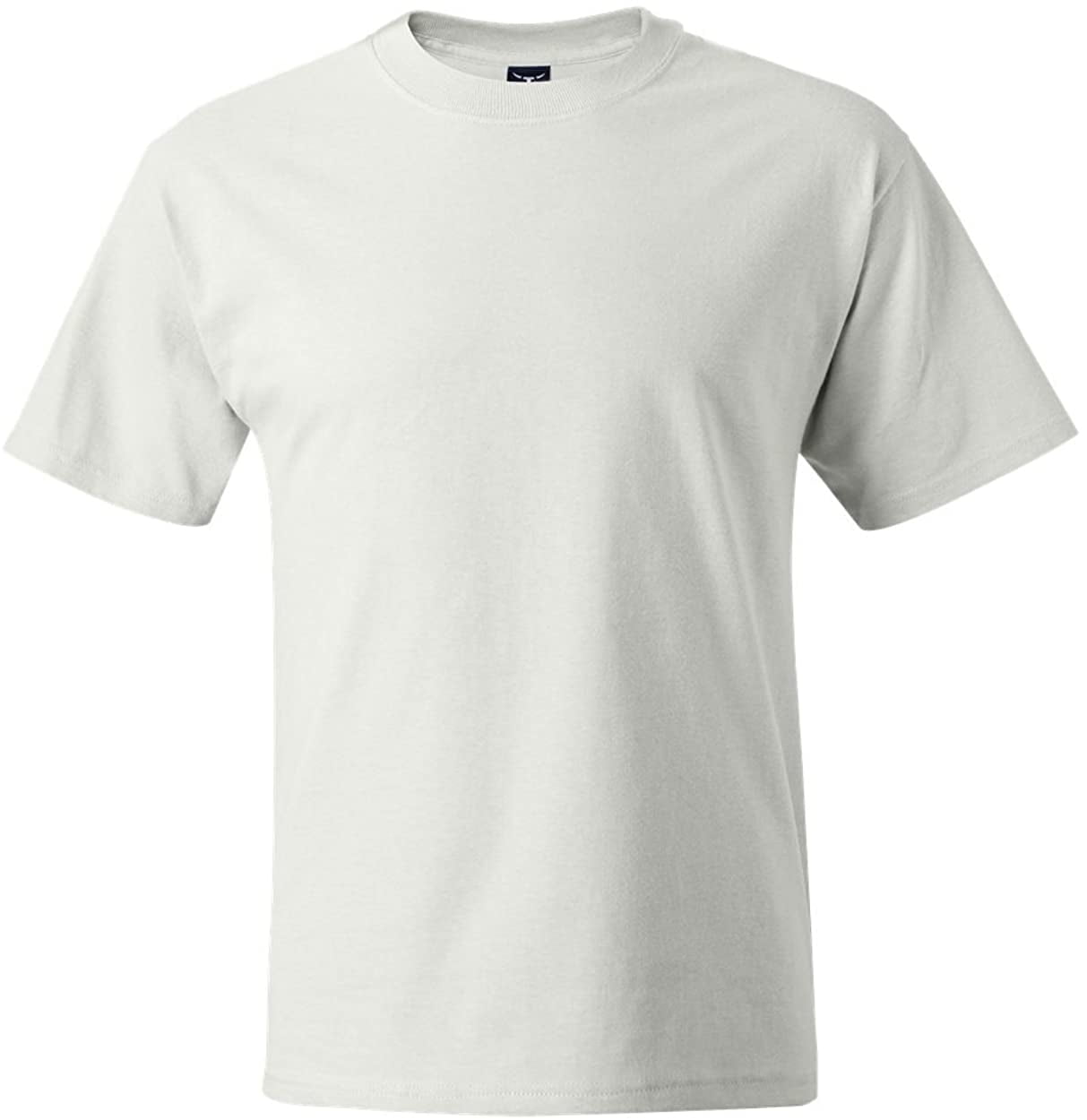 Hanes Mens Classics Tall Man Crew Neck TShirt, 9856, L, White