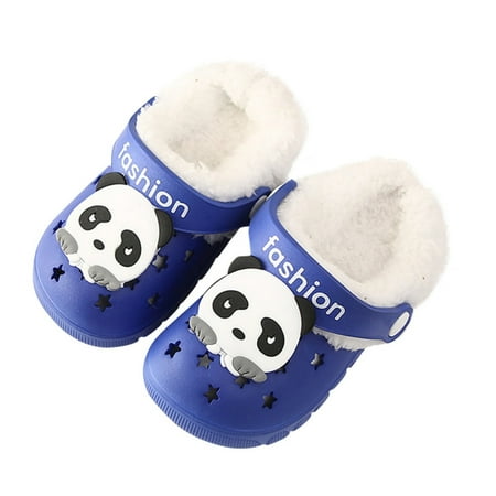 

Christmas new year gift-Children Sandals Kids Winter and Summer Slippers Baby Shoes Home Clogs Hollow-Out Beach Garden Detachable Wool Anti-Slip Shoes