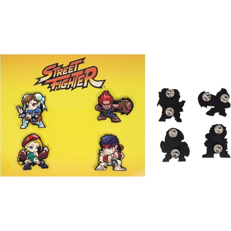 Toynk Street Fighter Enamel Pins, Metal Pin Set, Video Game