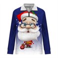 thumbnail image 5 of WXLWZYWL Mens Christmas Sweatshirt Trendy Quarter Zipper Stand Collar Pullover Tops Fall Winter Fashion Print Sweatshirts, 5 of 5