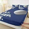 thumbnail image 3 of Castle Fairy Boys Girls Eat Sleep Golf 4pcs Bed Sheets,Ball Gamer King Sheets,Sport Theme Super Cozy Sheet Set,Lightweight Room Decor, 3 of 7