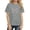 #A06-Gray, variant on XADYUY Girls Tshirts 8-10 Years Old Crewneck Bownot Tshirt Loose Short Sleeve Girls Shirts Summer Dressy Cotton Tops,Black,7-8Years
