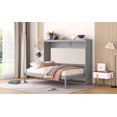 thumbnail image 1 of Full Size Murphy Bed Wall Bed, Grey, 1 of 14
