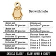 thumbnail image 2 of Cute Girl Penguin with Bow Wood Mini Charms Shapes DIY Craft Jewelry - With Hole - Various Sizes (16pcs), 2 of 7