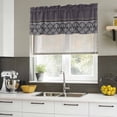 thumbnail image 4 of 2 Pack Valances for Window, Boho Purple Flower Short Curtains for Kitchen Bedroom Living Room, Abstract Bohemia Pesley Floral Rod Pocket Small Window Treatment Valance Drapes 42 x 12 Inch, 4 of 8