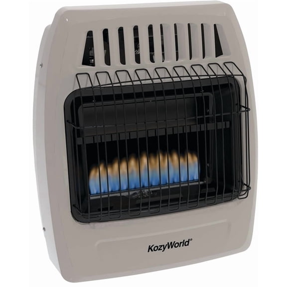 Comfort Glow Blue Flame Vent-Free 20,000 BTU Gas Wall Heater, Natural Gas/LP - CGS259