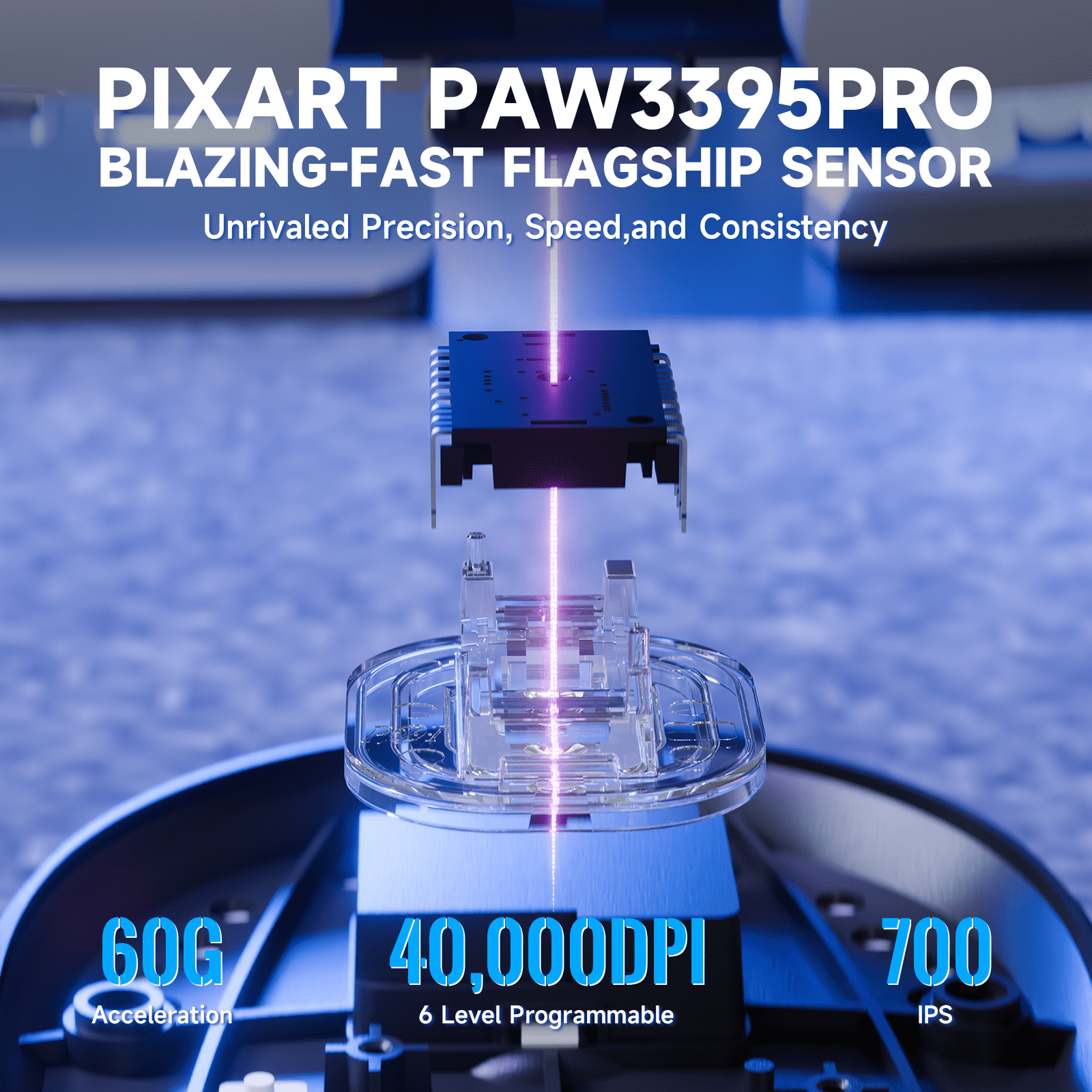 ATTACK SHARK X8PPO 8K Mouse with Grip Tape for Large Hand, 55g SUPERLIGHT, PixArt PAW3395PRO Gaming Sensor, BT/2.4G Wireless/Wired, 6 Adjustable DPI up to 40000, 500mAh Battery (White)