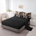 thumbnail image 5 of Homewish Jungle Animal Mbear 7pcs Bedding Comforter Set,Old Barn Door Queen Bedding Sets,Brown Beige Green Queen Sheet Sets For Boys Teens,Luxury Bedroom Decor Reversible, 5 of 8
