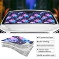 thumbnail image 3 of Yiaed Skull starry sky flower leaf Print Car Windshield Sunshade Front Auto Car Front Window Sun Shade Foldable Sun Visor Shield Cover Auto Accessories for Sedan SUV Truck-Small, 3 of 5