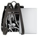 thumbnail image 3 of Disketp Vintage Black white Plant skull Mochila de Cuero para Mujer, Bolso de Espalda Antirrobo con Estilo para Viaje, Trabajo y Uso Diario, 3 of 4