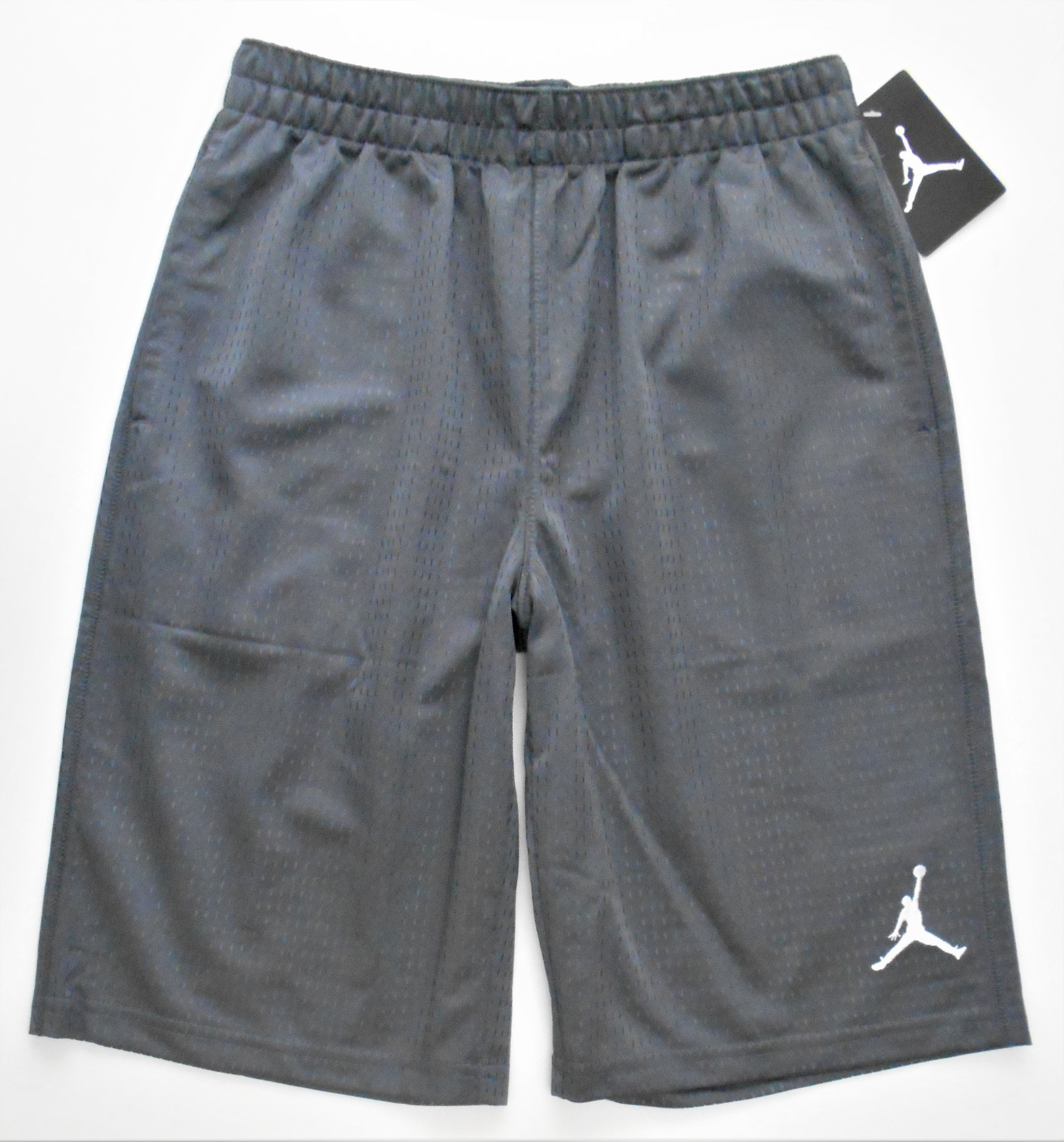 JORDAN SHORTS BOYS - GREY MESH - MEDIUM - BASKETBALL KIDS YOUTH ...