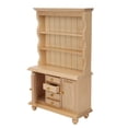 thumbnail image 2 of Accesorios para casa de muñecas 1:12, gabinete de madera de tres capas, muebles de simulación (color madera), 2 of 8