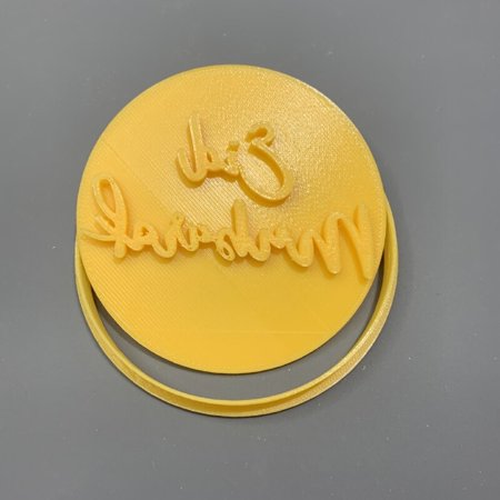 

3inch 7.6cm Food Grade Plastic Moon Star Eid Mubarak Fondant Muffin Press Cookie Cutter Stamp