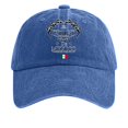 thumbnail image 1 of Women's Vintage Washed Denim Printed Baseball Cap The Hat, 1 of 3