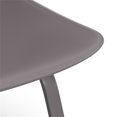 thumbnail image 4 of Pemberly Row Mid-Century Molded Plastic Seat Dining Chair in Gray, 4 of 6