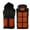 Black##1, variant on jsaierl Heated Vests Men Women Waterproof Outdoor Work Outerwear Rechargeable with USB Port Heated Jacket Skiing Body Warmer Hooded Heated Coat