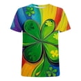 thumbnail image 4 of Mens Camisetas Casual Cuello Redondo Impresión Manga Corta Gimnasio Suéter Deportes Verano Superior, 4 of 8
