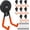 8 Pcs - Oragne, variant on Extra Hooks for Heavy Duty, 2.6in Large Industrial Hooks, Hook with Anti-Slip Coating, Storage Utility Holder for Garage Shelve and Garden Tools