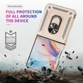 thumbnail image 6 of ELEHOLD Hybrid Rugged Case for Samsung Galaxy Z Flip 7 2025 ,  Metal Magnetic 360° Rotating Ring Holder Kickstand Shockproof Heavy Duty Case for Samsung Galaxy Z Flip 7,Gold, 6 of 8