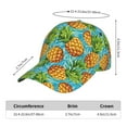 thumbnail image 2 of Picia Pineapple pattern Trucker Low Profile Hat Men Women Baseball Cap Dad Hat Adjustable Unconstructed Plain Cap, 2 of 9