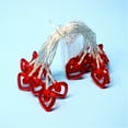 thumbnail image 4 of Clearance EGNMCR Valentine Day Decor 10 LEDs Heart Lights String Lights Battery Operated Valentines Decorations for The Home Kids Bedroom Christmas Mother's Day(Red White) Gifts For Women/Men/Mom, 4 of 8
