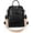 1256 Black, variant on Women Backpack Purse 3 ways PU Washed Leather Ladies Rucksack Shoulder Bag C Purple