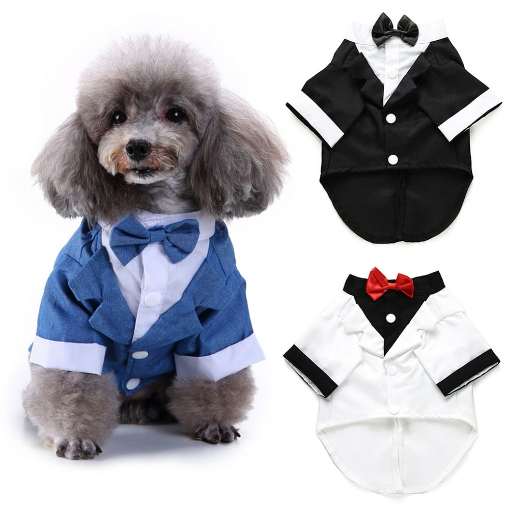 Yesbay Pet Dog Wedding Formal Bow Tie Tuxedo Suit Jacket Party Groom ...