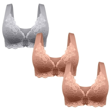 LLYWEY Athletic Bras for Women on Sale Seamless Bras Women No Underwire Ladies Balconette Bra Style-356 Women s Plus Lift Bra Feature Adult Female Sports Sports Bras Multicolor 46B