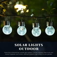 thumbnail image 5 of FKHouse 12-Pack Solar Hanging Globe Lights - Outdoor Waterproof Decorative, Cold White, for Garden & Patio, 5 of 5