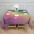 thumbnail image 3 of Colorful Tie Dye Nebula Pattern Square Tablecloth,Waterproof Square Table Cover,Wipeable Spillproof Washable Table Cover for Home Kitchen Party Decor 42"X42"(107x107cm), 3 of 6