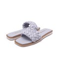 thumbnail image 3 of Dream Pairs Women's Summer Square Open Toe Slide Sandals Cute Slip on Braided Strap Rhinestone Flat Sandals SDSS2212W PURPLE/WEAVE Size 9, 3 of 5