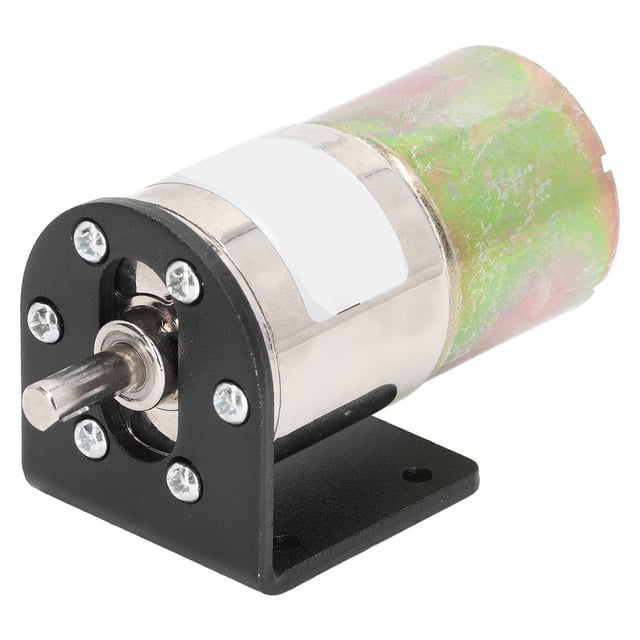 DC Gear Motor, 10W Self Locking Miniature 12V Electric Motor Reversible With Holder For Bank Equipment 0-5 RPM,0-10 RPM,0-50 RPM,0-150 RPM,0-200 RPM,0-300 RPM,0-600 RPM