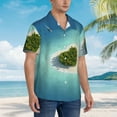 thumbnail image 5 of Balery Paradise Island Print Men's Hawaiian Shirts Short Sleeve Beach Shirt Relaxed Fit Vacation Button Down Shirts-X-Large, 5 of 9
