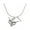 Clear, variant on Longhorn - Texas - Pink Bicone Crystal Necklace