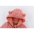 thumbnail image 4 of Aayomet Winter Coat Hoodie for Boys 2022 Jacket Zip Up Sherpa Lined Hooded Sweatshirts with Two Pockets 6-15 Years Old,Pink 6-12 Months, 4 of 5