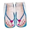 thumbnail image 1 of 2x Calcetines con Calcetines con Estampado de Manicura en 3D Calcetines con Sandalias Patrón Calcetines Divertidos Y Cómodos Calcetines con 2 piezas, 1 of 8