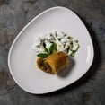thumbnail image 4 of Vago 9.5" x 7.5" Organic Warm White Porcelain Plate (Set of 4), 4 of 4